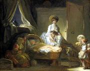 Jean Honore Fragonard La Visite a la nourrice Spain oil painting artist